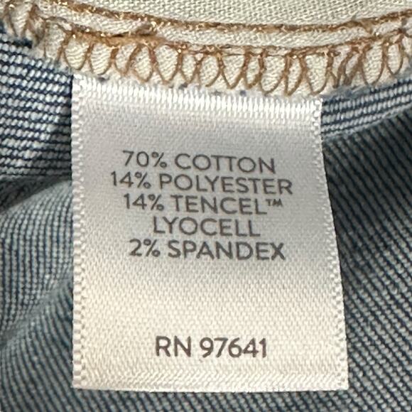 J. Jill Authentic Fit Slim Ankle Jeans Womens 12R Medium Wash Mid Rise Stretch - Picture 6 of 7
